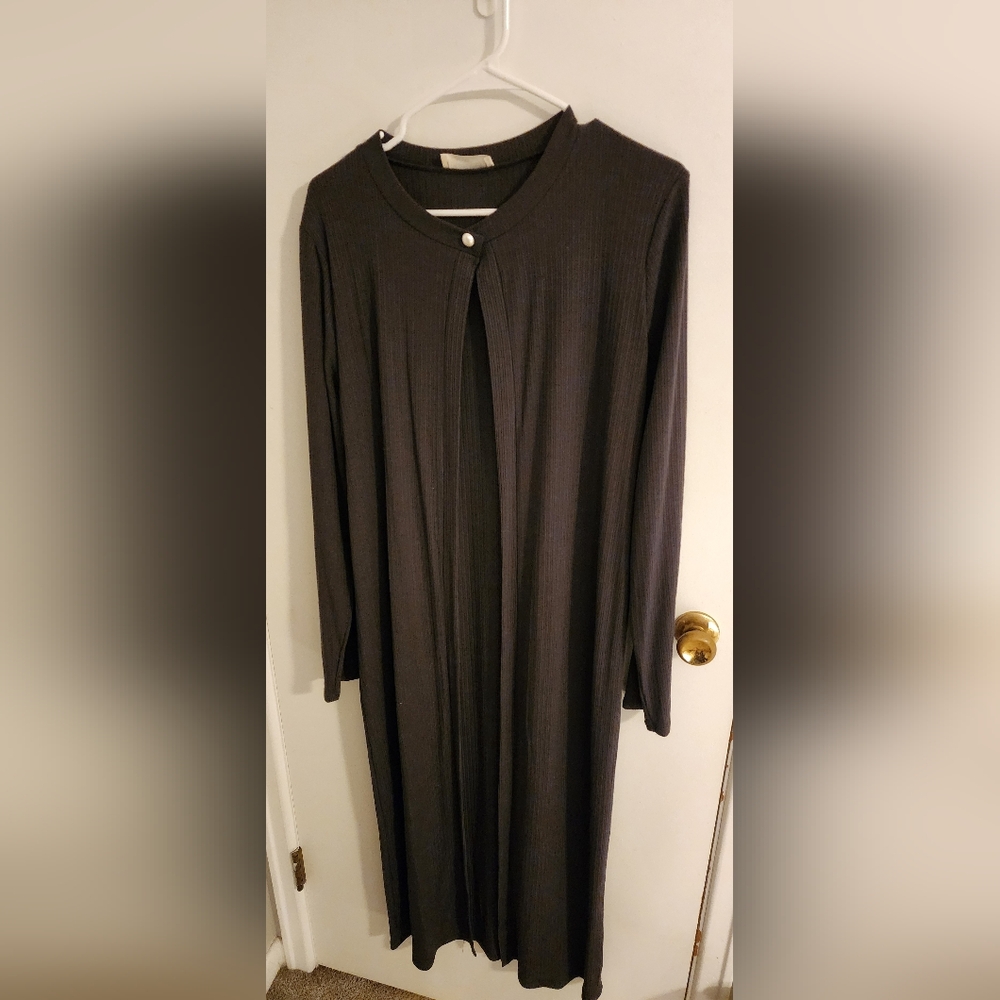 Dark Gray Long Sleeve Dress